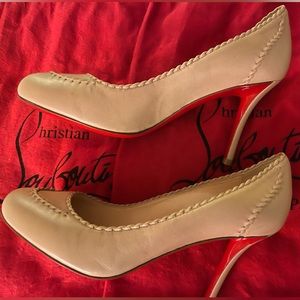 Christian Louboutin nude pumps size 5